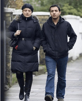 Allegra with her husband, Majid